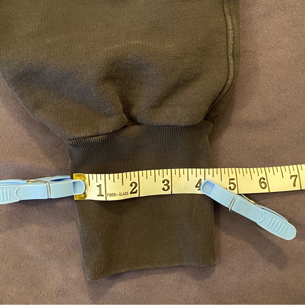 Frank & Eileen Tee Lab Super Crop Triple Fleece Sweatpants Size: M Gray - Picture 15 of 16